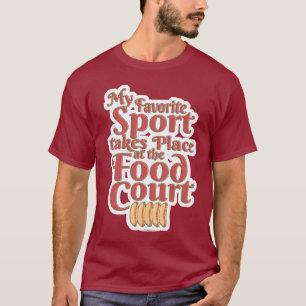 Camiseta Slogan de Comida Competitiva