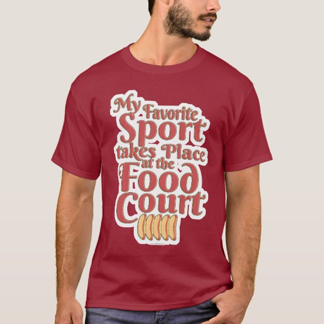 Camiseta Slogan de Comida Competitiva (Frente)