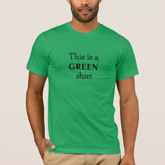 Camiseta Slogan de cor verde - Camisa-T