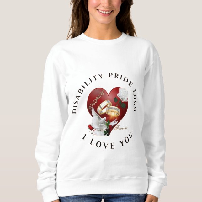 Camiseta | Slogan de Direitos de Deficiência | Con (Frente)