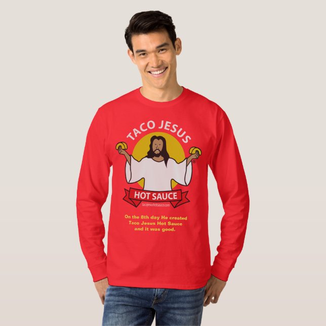 Camiseta Slogan de Jesus do Taco (Frente Completa)