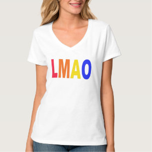 Camiseta Slogan de palavras-chave na Internet do LMAO