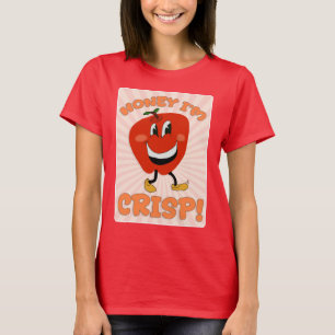Camiseta Slogan de Personagem de Desenho Animado Funny Hone