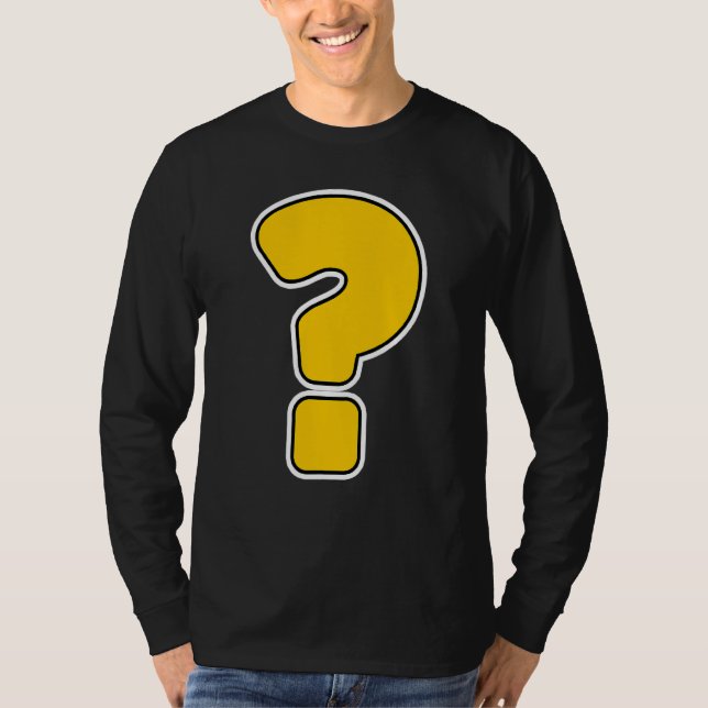 Camiseta Slogan de Ponto de Pergunta (Frente)