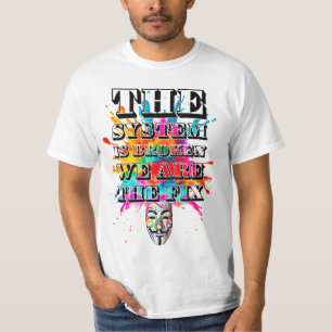 Camiseta Slogan de protesto. Anônimo.