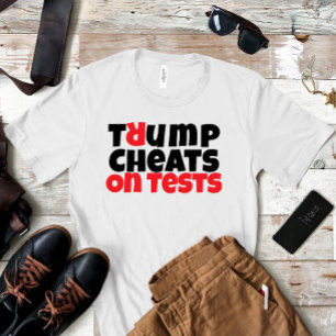 Camiseta Slogan de protesto estudantil anti-Trump vermelho