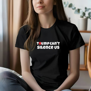 Camiseta Slogan de protesto estudantil anti-Trump vermelho 