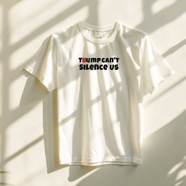 Camiseta Slogan de protesto estudantil anti-Trump vermelho 