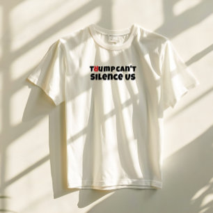 Camiseta Slogan de protesto estudantil anti-Trump vermelho 