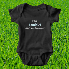 Camiseta Slogan de superpotência feminista