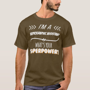 Camiseta Slogan de Superpotência Funny do Assistente de Rep
