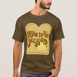 Camiseta Slogan Do Café Da Manhã De Brinde Para Ocasião