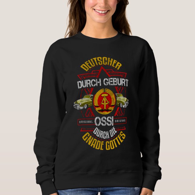 Camiseta Slogan do Ddr Leste Alemão (Frente)