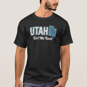 Camiseta Slogan Do Estado De Utah Me Traga Dois Dedos Retro
