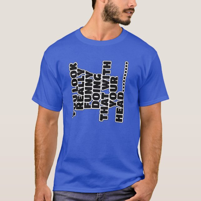 Camiseta Slogan engraçado (Frente)