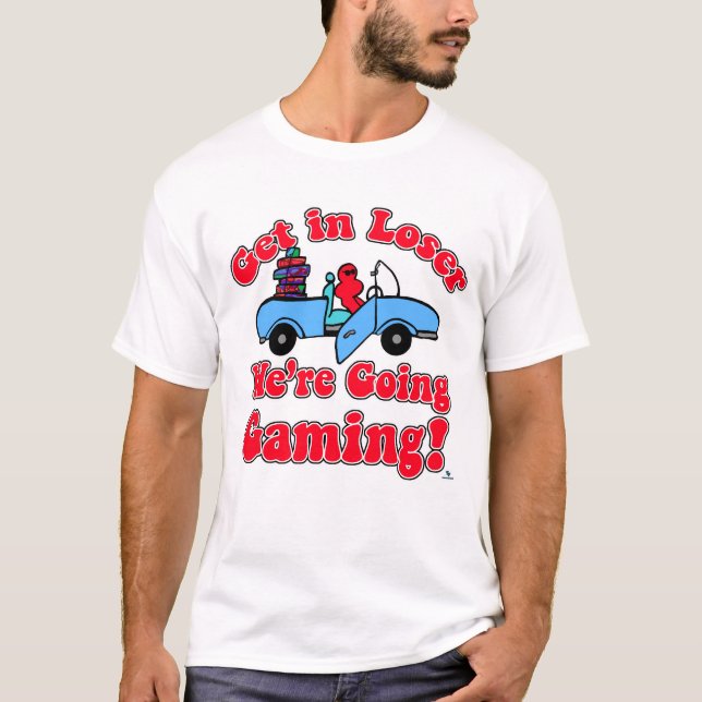 Camiseta Slogan Engraçado do Gaming (Frente)