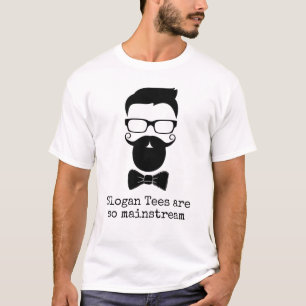 Camiseta Slogan engraçado do Hipster comum