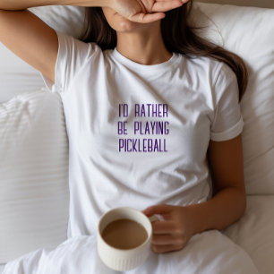Camiseta Slogan engraçado do Sonho de Pickleball Lover