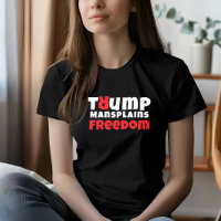 Slogan feminista anti-Trump em vermelho e preto