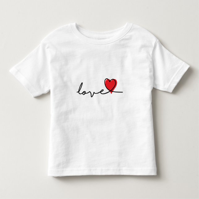 Camiseta Slogan love. Hartjes, hartje. Valentijnsdag. (Frente)