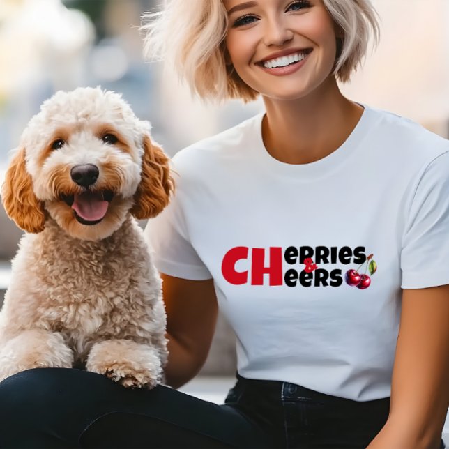 Camiseta Slogan-mãe do dia T-Sh (cherries_tshirt_women)