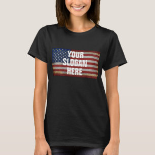 CAMISETA SLOGAN PERSONALIZADO DITADO DO PAÍS BANDEIRA PERSO