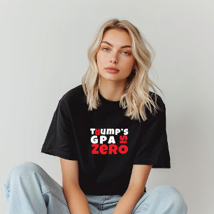 Camiseta Slogan vermelho negro do protesto anti-trump