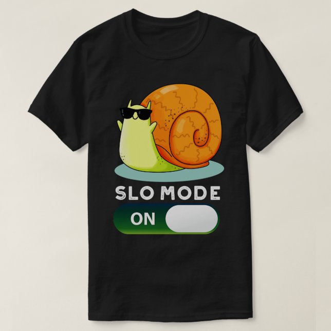 Camiseta Slomode No Funny Slow Motion Pun 1 (Frente do Design)