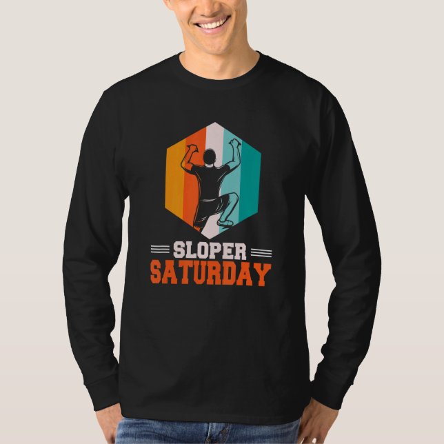 Camiseta Sloper Sábado Boulder Boulderer Climber (Frente)
