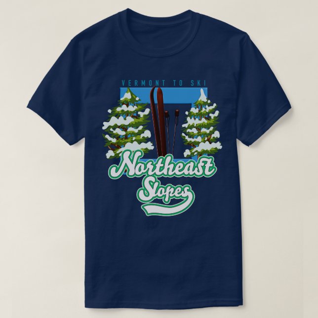 Camiseta Slopes Vermont Ski Nordeste (Frente do Design)