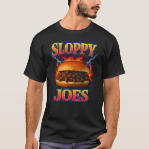 Camiseta Sloppy Joes Favorito Comida Engraçado 90
