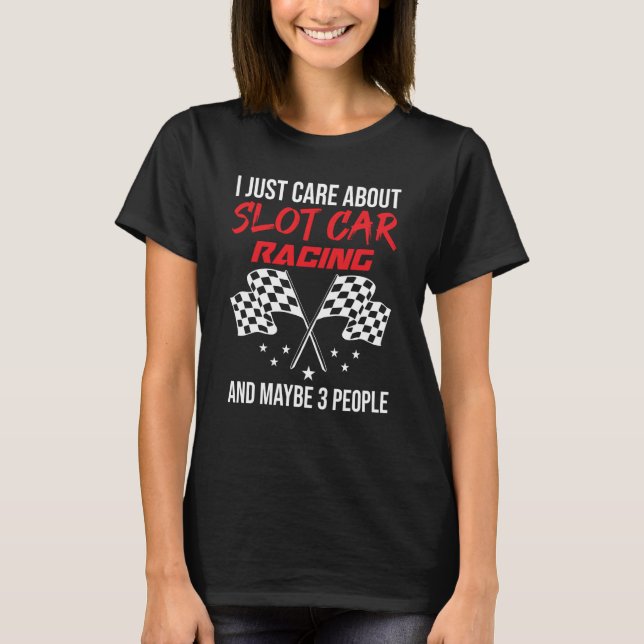 Camiseta Slot Car Racing and 3 People (Frente)
