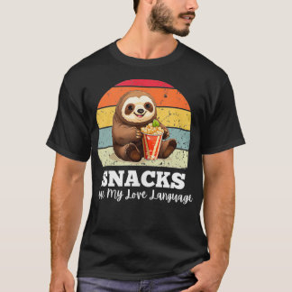 Camiseta Slot Comendo Pipocas São Minha Linguagem De Amor