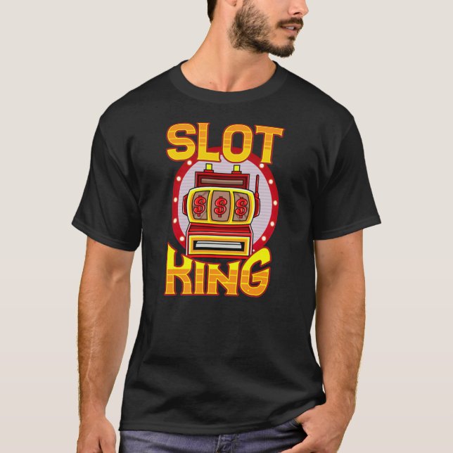 Camiseta Slot Machine Las Vegas Slot King Gamble Win (Frente)
