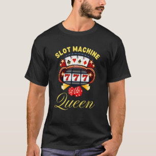 Camiseta Slot Machine Queen Casino Jogo 1