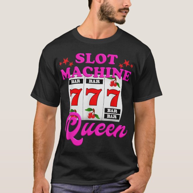 Camiseta Slot Machine Queen Casino Las Vegas Gambling Casin (Frente)