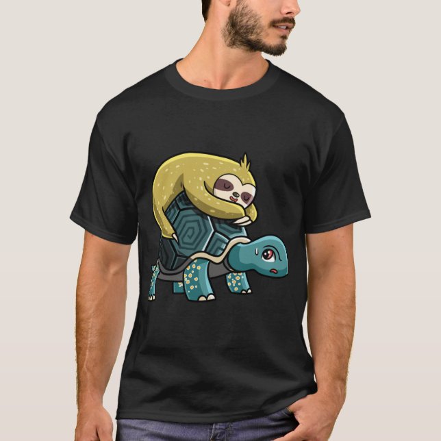 Camiseta Sloth andurtle vintage (Frente)