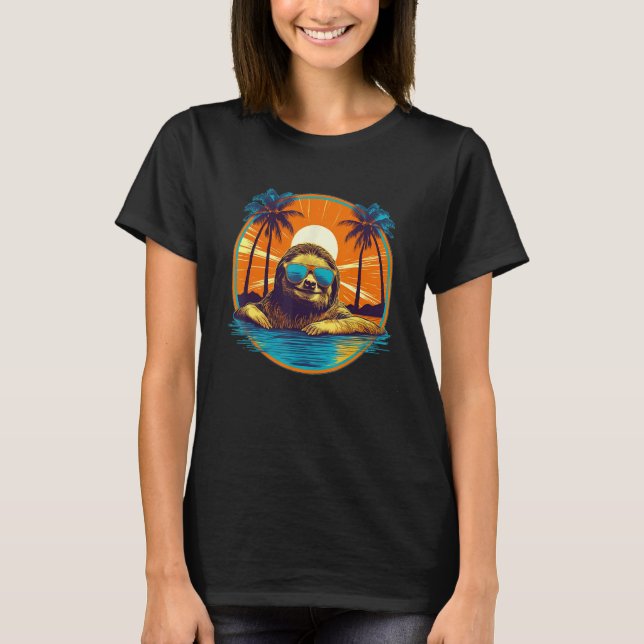 Camiseta Sloth Animal Men Miúdas 11 (Frente)