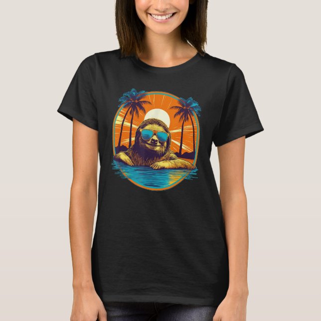Camiseta Sloth Animal Men Miúdas 11 (Frente)
