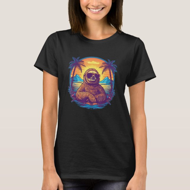 Camiseta Sloth   Animal Men Women Kids 4 (Frente)