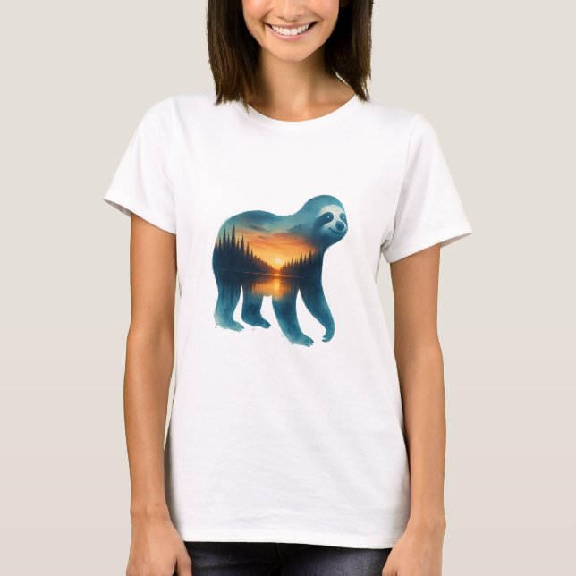 Camiseta Sloth Camping Lover (Frente)