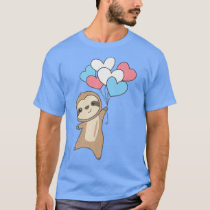 Camiseta Sloth Cardíaca do Orgulho de Sinalizador Transgêne