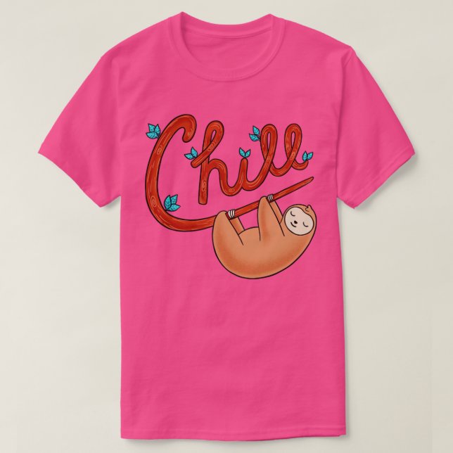 Camiseta Sloth Chill (Frente do Design)