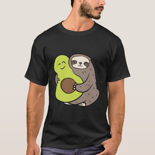 Camiseta Sloth com Avocado Vegan Sloth Avocado (Frente)