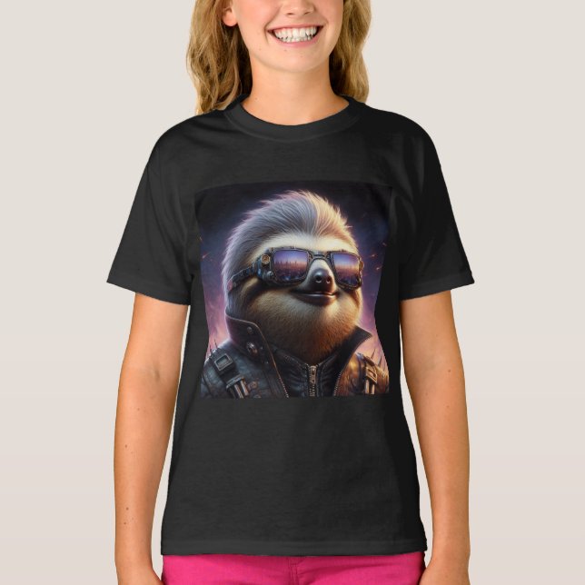 Camiseta Sloth Cyberpunk (Frente)