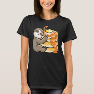 Camiseta Sloth de pijama adora panquecas Fofo Flapja de caf
