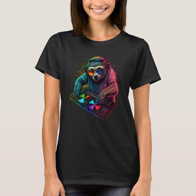 Camiseta Sloth DJ  5 (Frente)