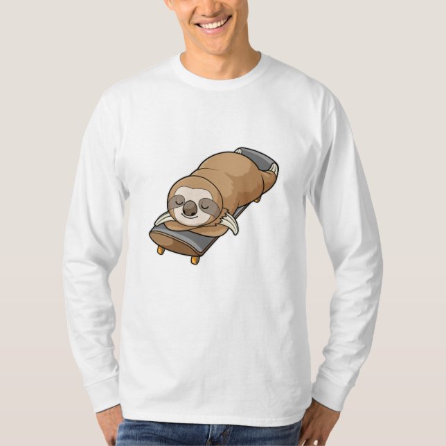 Camiseta Sloth dormindo com skate (Frente)