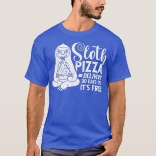 Camiseta Sloth Eating Pizza Delivery Pizzeria Italiano 2970