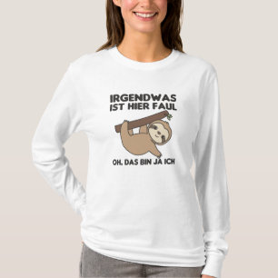Camiseta Sloth Engraçado Dizendo Lama Relaxada